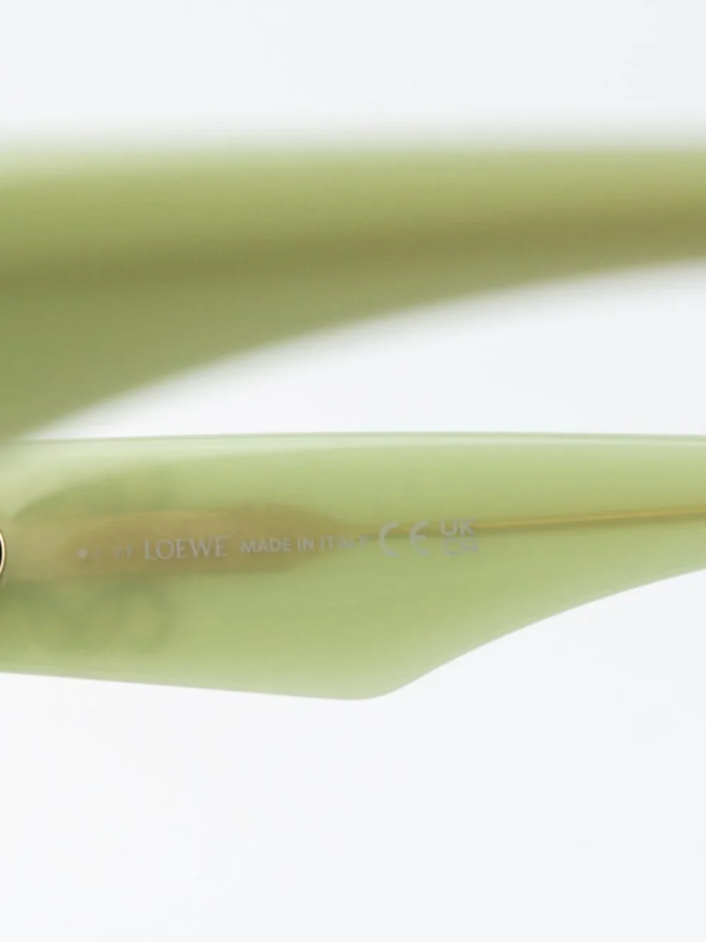 Loewe Women Sunglasses Green Grey Square LW40129U 95A NEW AUTHENTIC
